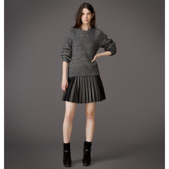 🚫SOLD🚫 Belstaff Pleated Leather Skirt - Picture 3 of 8